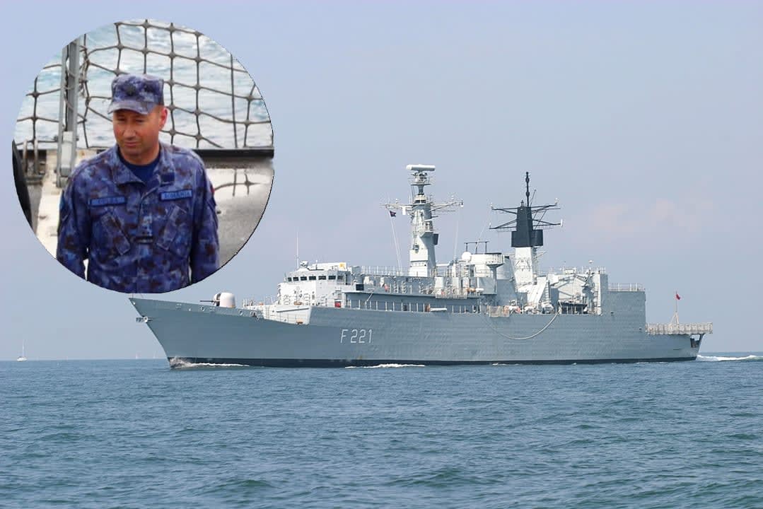 fregata Regele Ferdinand în Marea Mediterană