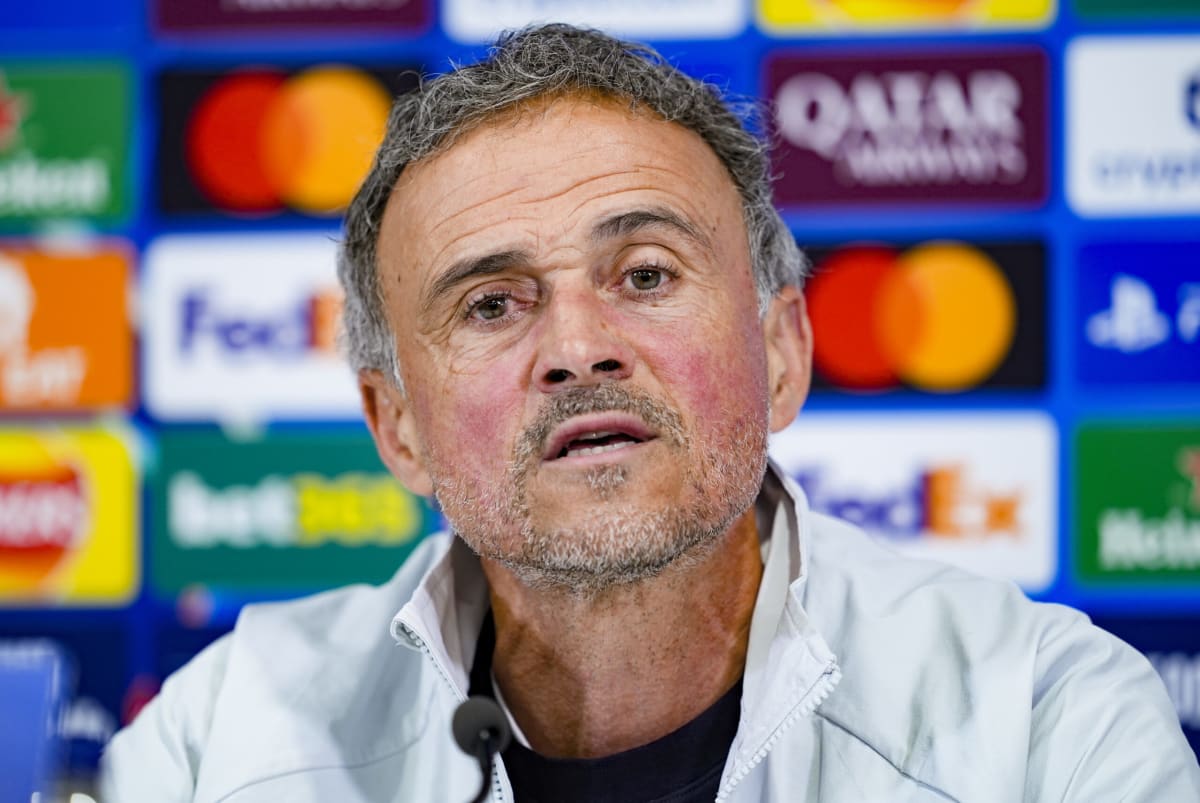 antrenor Luis Enrique în conferință de presă antrenor Luis Enrique în conferință de presă