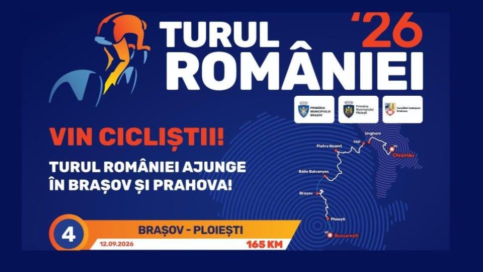 mașini de curse pe drum național în timpul Turului României