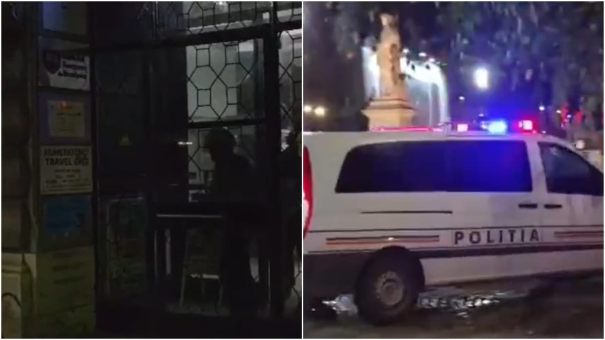 imagine cu altercație în Centrul Vechi din București