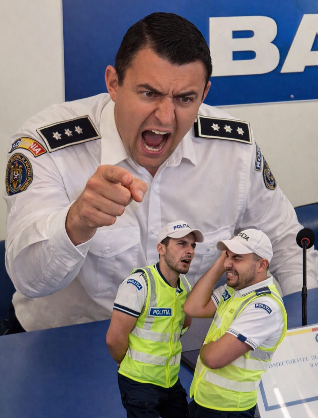 comisar-șef Giugariu ceartă polițiști rutieri pentru apă și pauze
