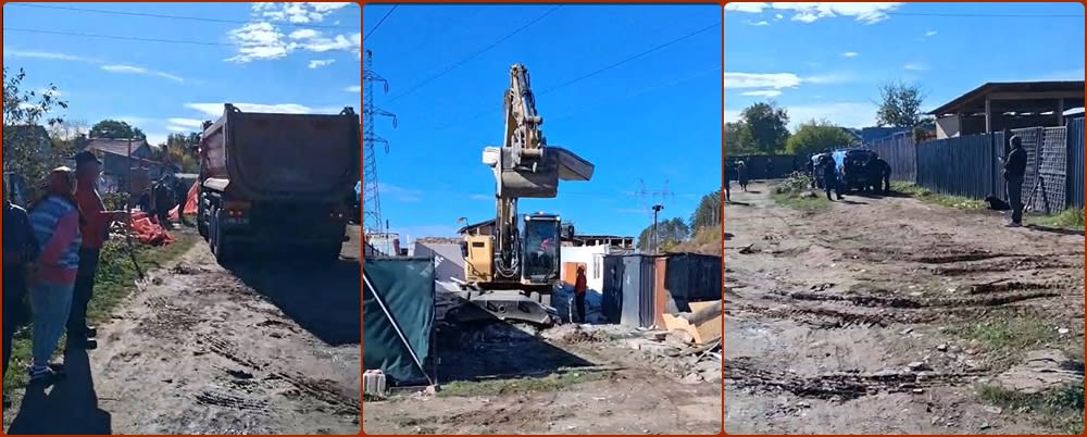 demolare construcții ilegale în colonia Sub Deal, Florești