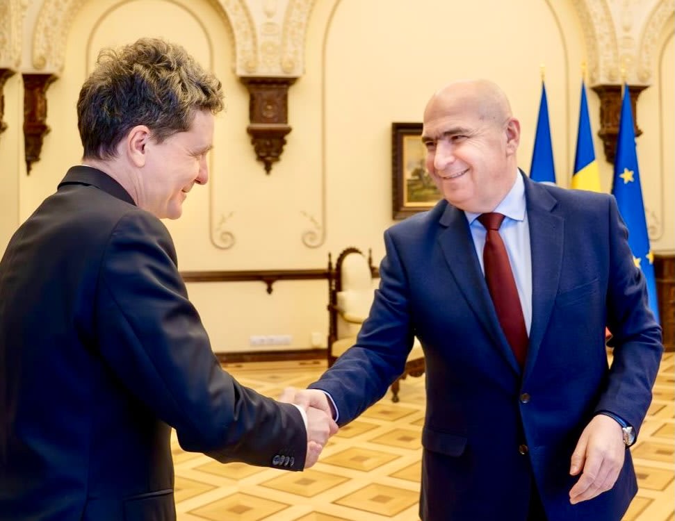 Ilie Bolojan și Nicușor Dan în discuție oficială