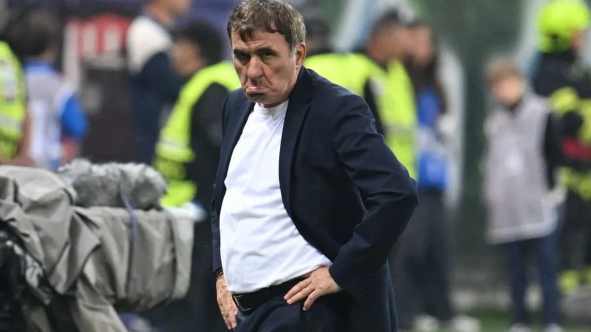 Gică Hagi la meciul echipei naționale