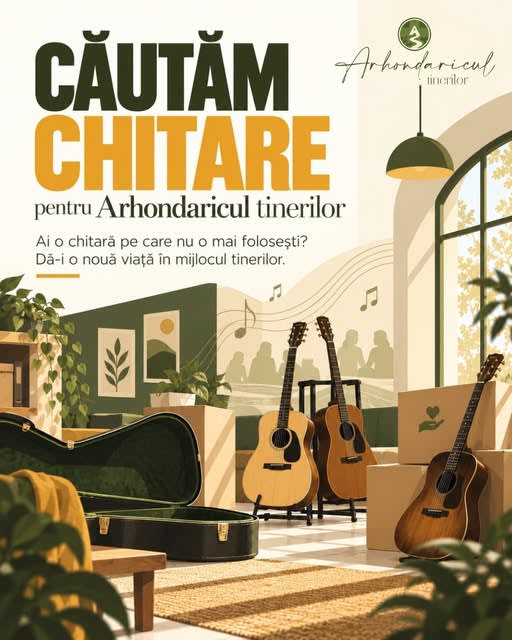tineri cântând la chitară în atelier tineri cântând la chitară în atelier