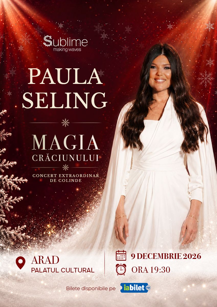 Paula Seling aduce „Magia Crăciunului” la Constanța, Pitești, Arad și Deva