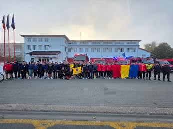 pompieri și voluntari Invictus la ștafetă, Alba
