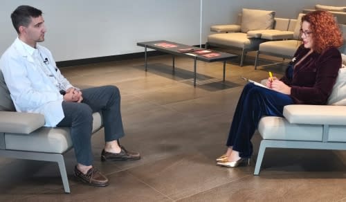 Doctor Leonardo Tillieci Minnetti discutând despre medicina viitorului