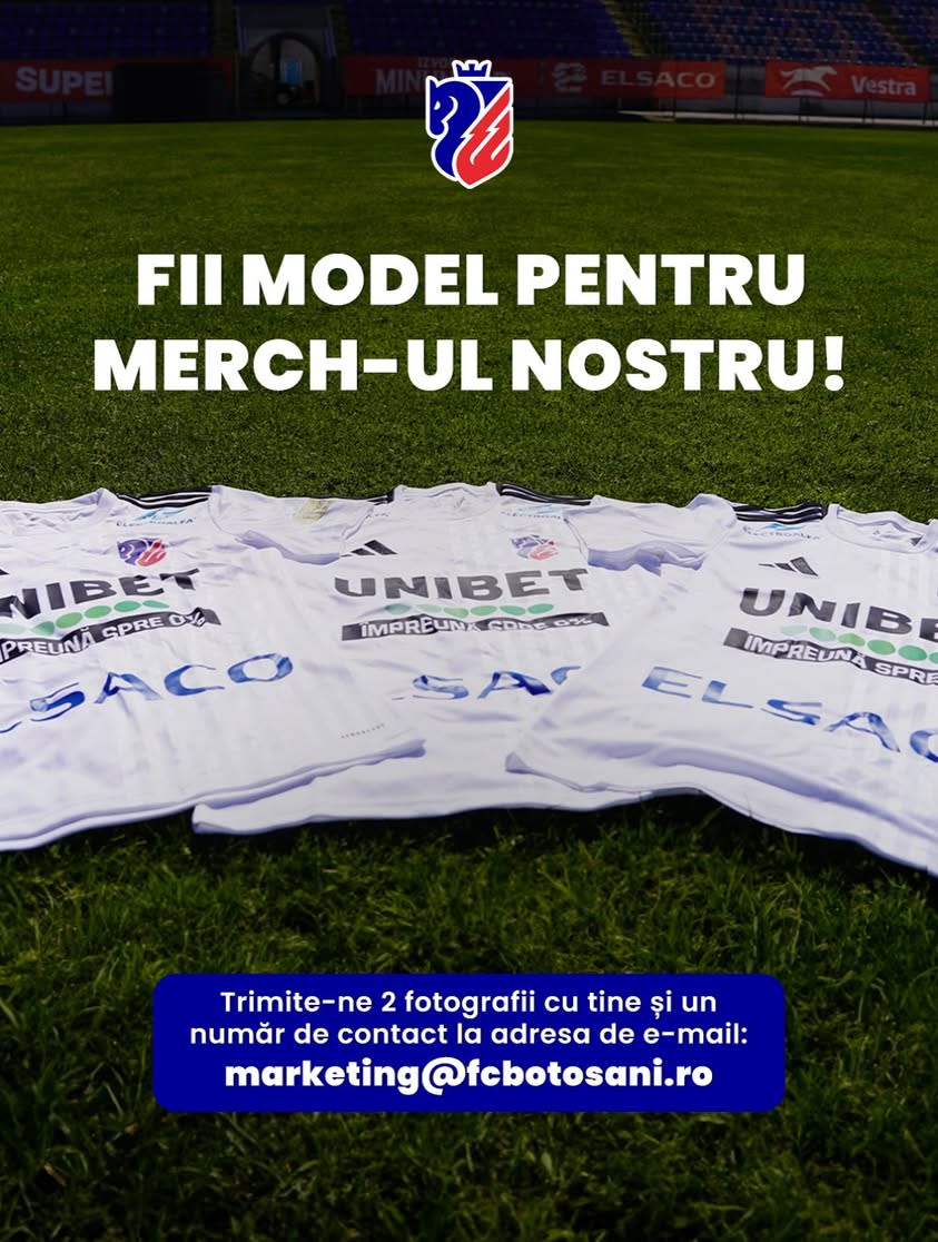 FC Botoșani a căutat 2 fete și 2 băieți pentru o ședință foto de promovare