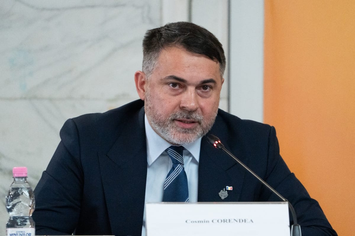 Cosmin Corendea discutând despre politica externă a României