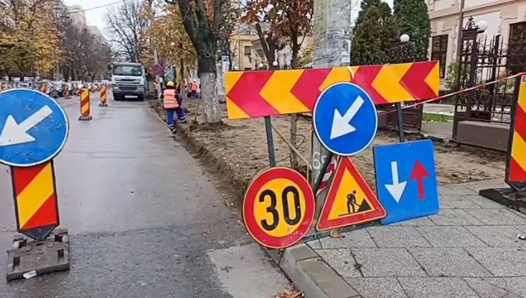 Lucrări de asfaltare pe bulevardele din Buzău