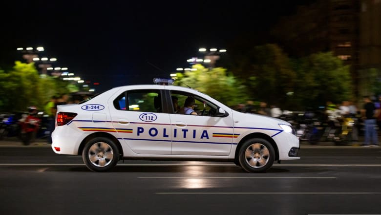 polițiști rutieri în acțiune