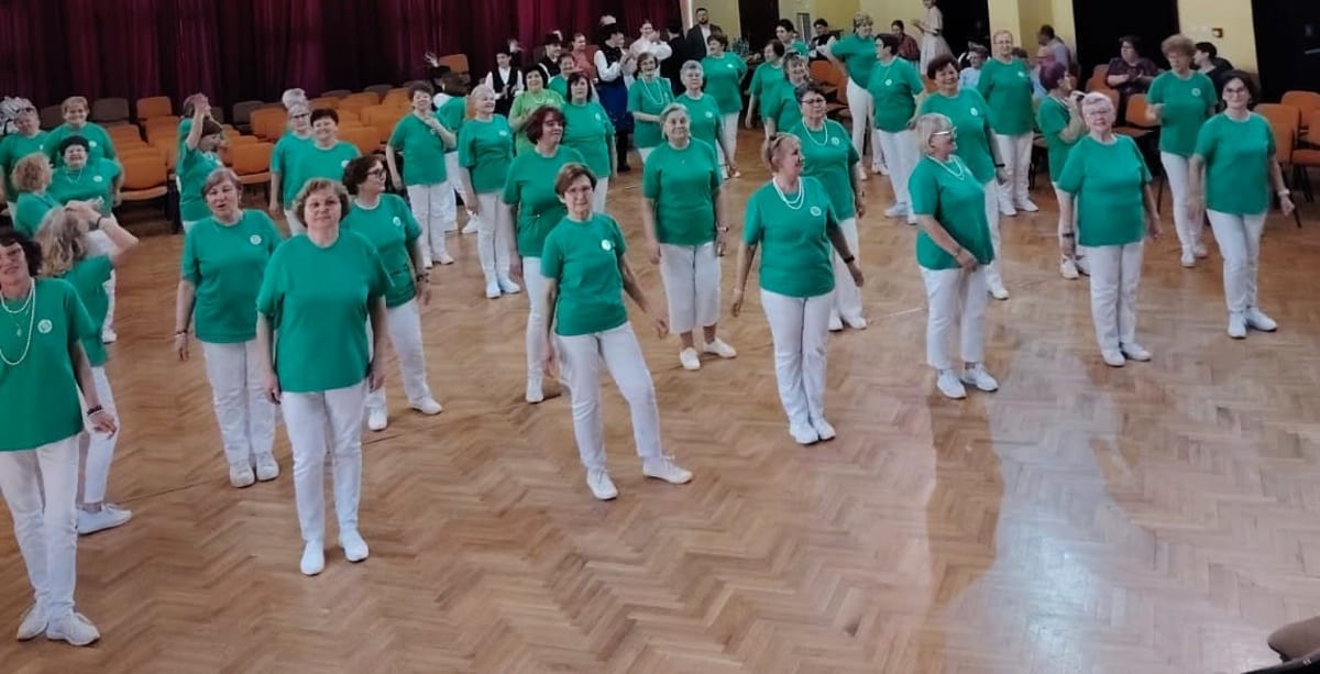 Participanți dansând împreună la Zalău, Sala Transilvania