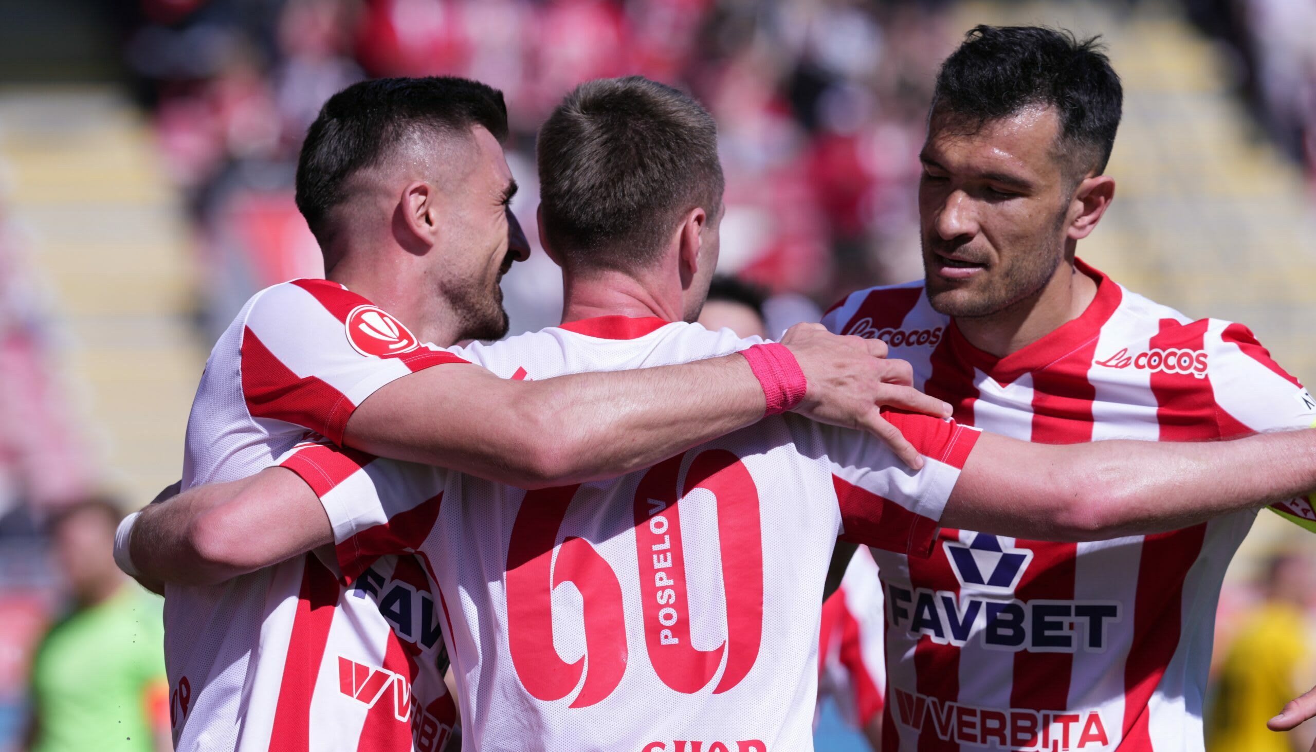 Alexandru Benga în tricoul UTA în timpul unui meci de fotbal
