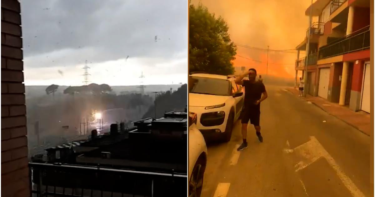 Furtună puternică și incendii de vegetație în Europa Furtună puternică și incendii de vegetație în Europa