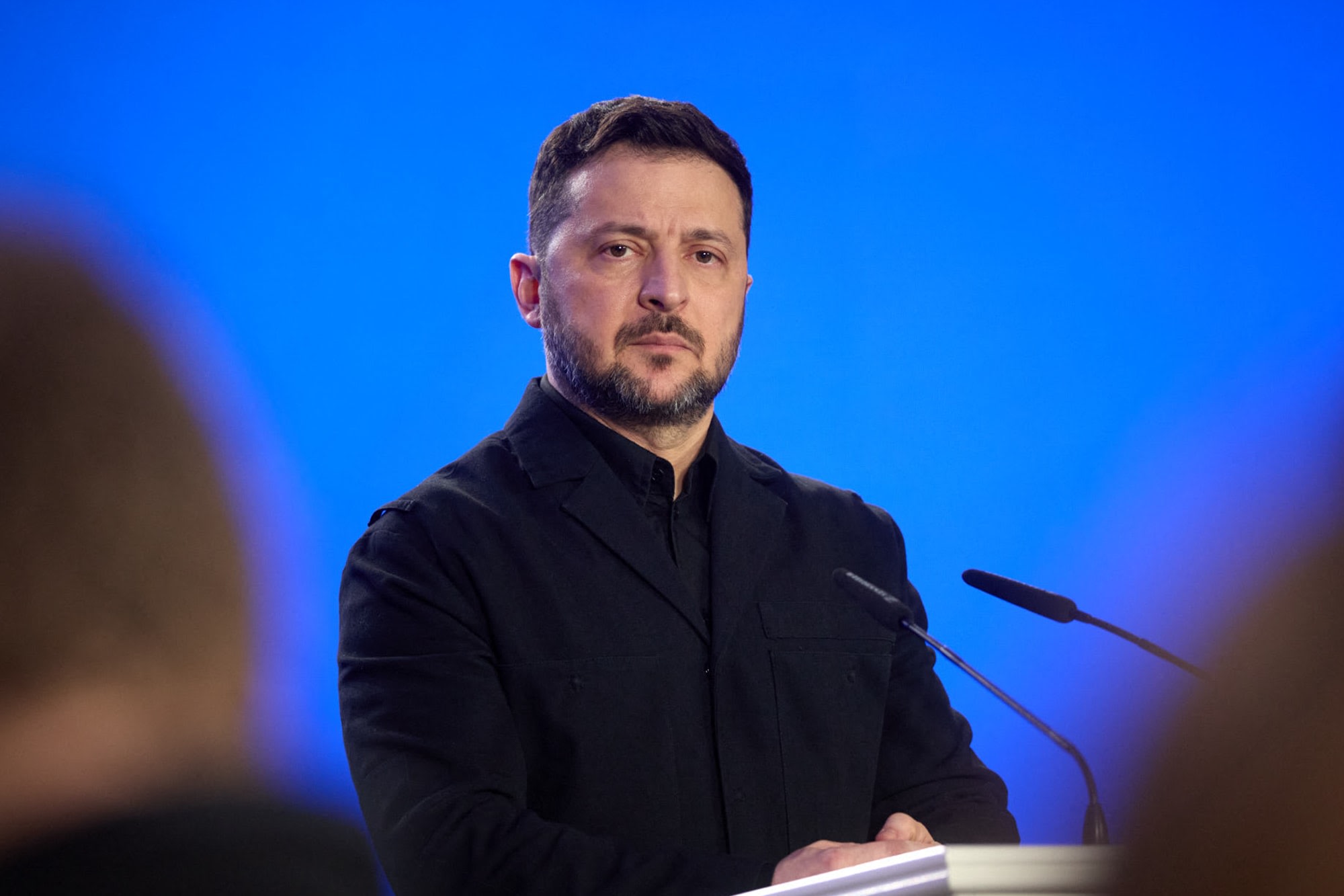 Președintele Zelenski și secretarul general NATO în conferință de presă Președintele Zelenski și secretarul general NATO în conferință de presă