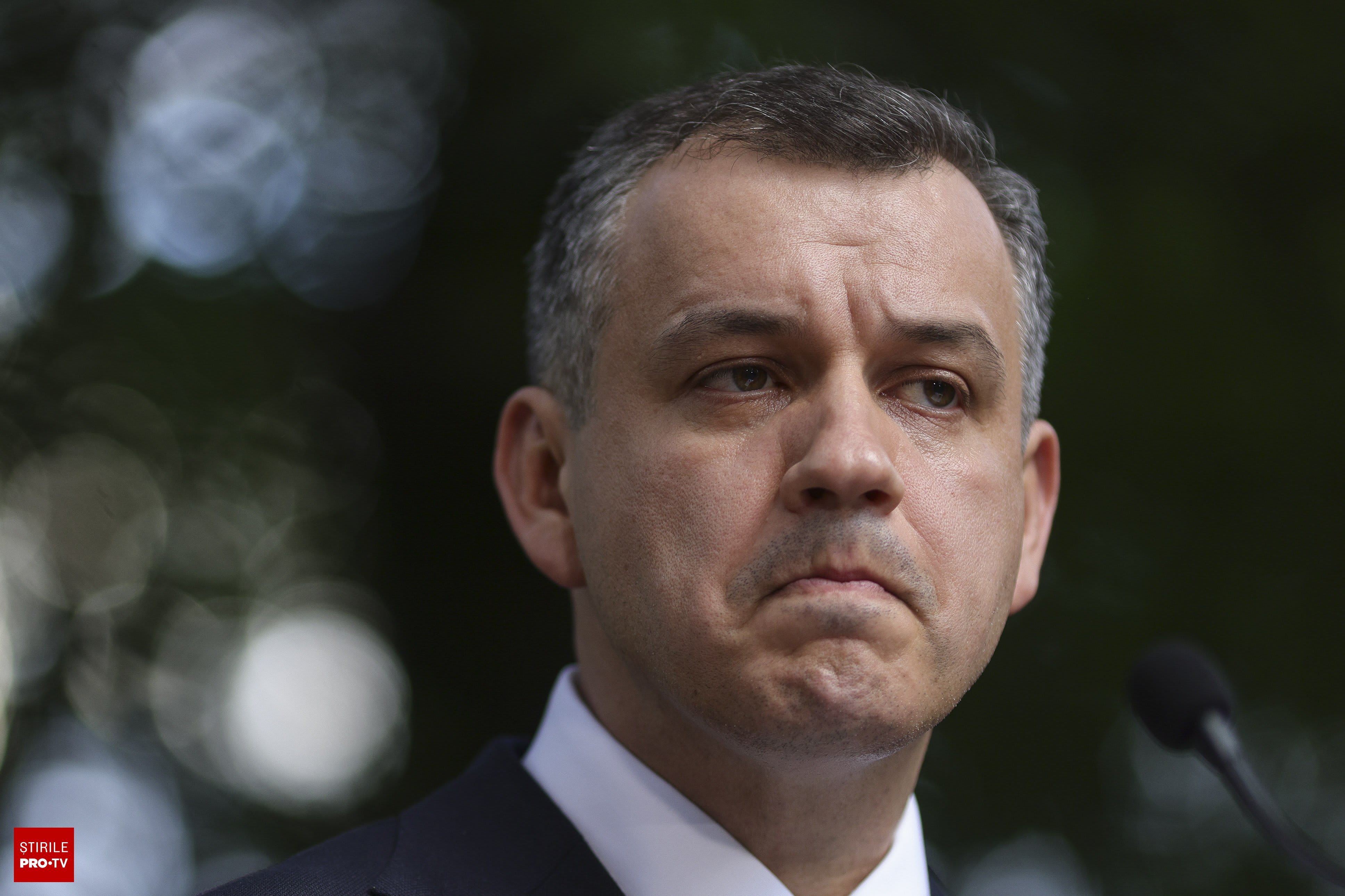 Nicușor Dan și Eugen Tomac în timpul declarațiilor oficiale