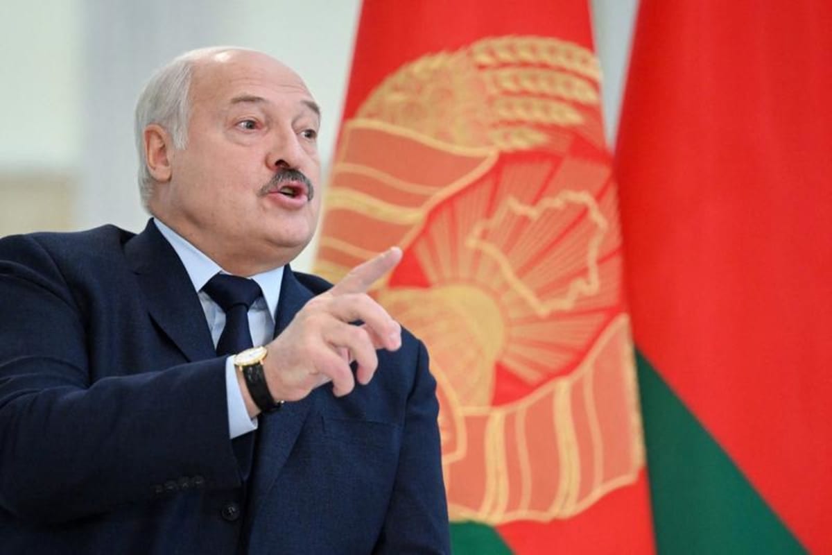 Președintele Lukașenko în timpul unei întâlniri oficiale