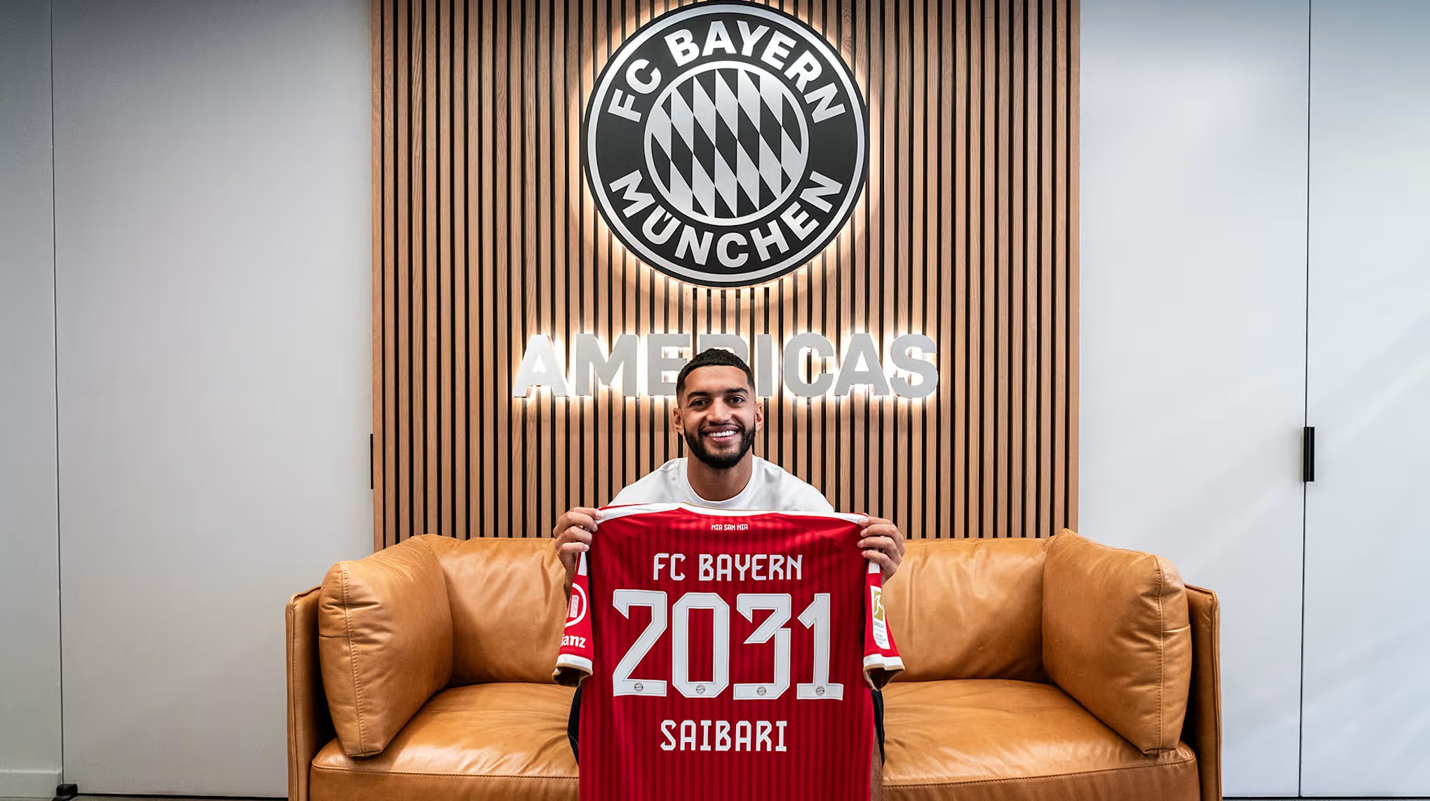 Jucătorul marocan Ismael Saibari în tricoul FC Bayern München