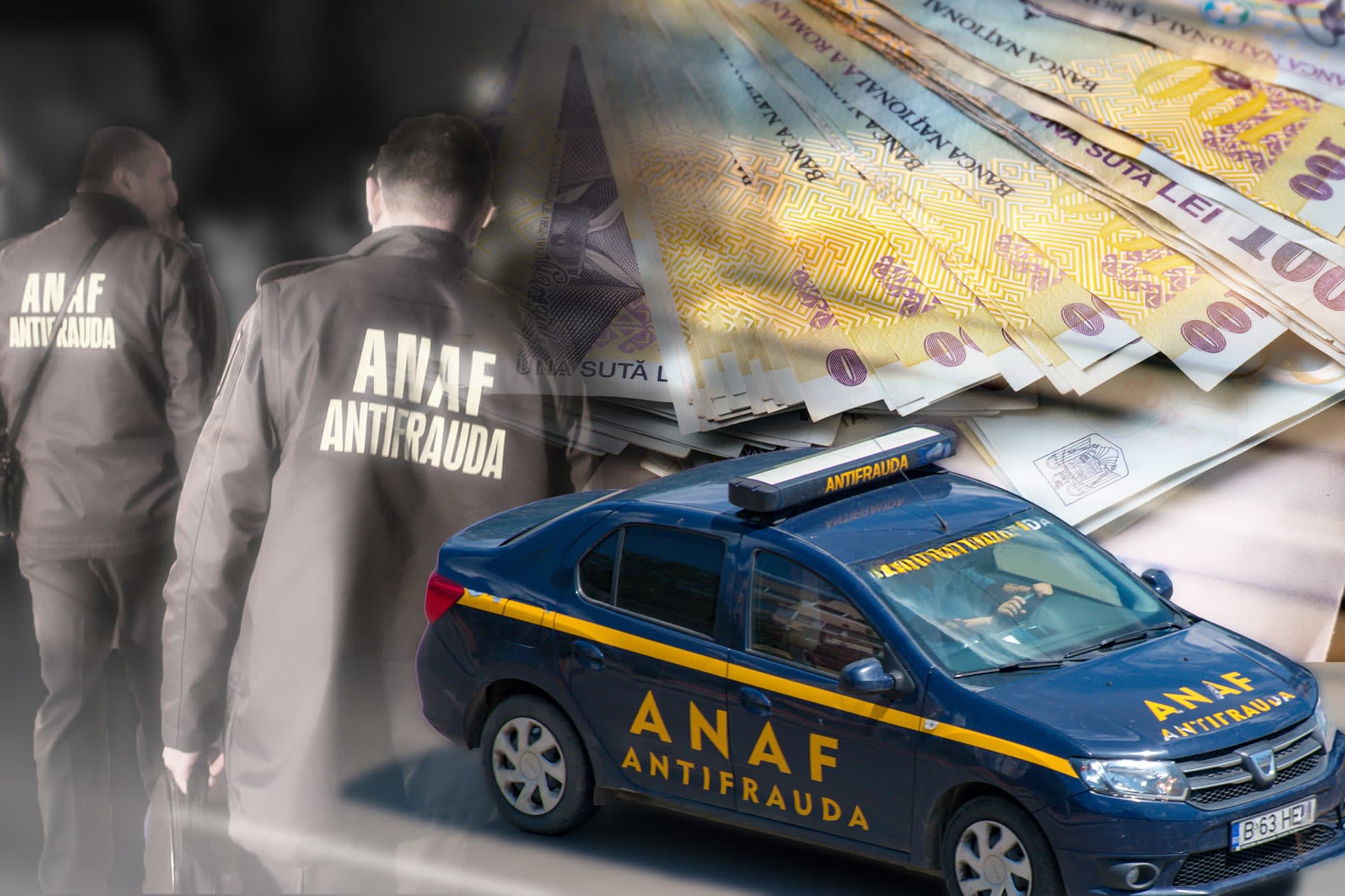 Inspector antifraudă fiscală verificând documente fiscale în România Inspector antifraudă fiscală verificând documente fiscale în România