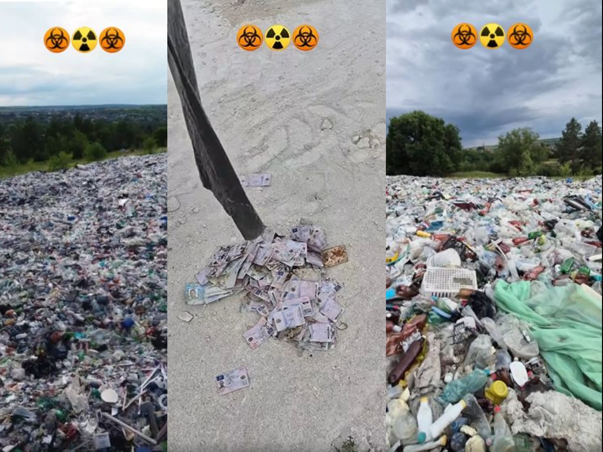 Permise de conducere românești și deșeuri medicale la groapa de gunoi din Moldova