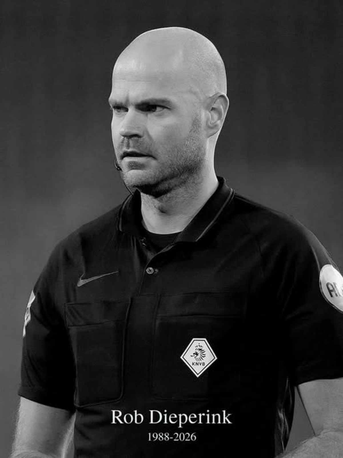 Arbitrul olandez Rob Dieperink în timpul meciurilor