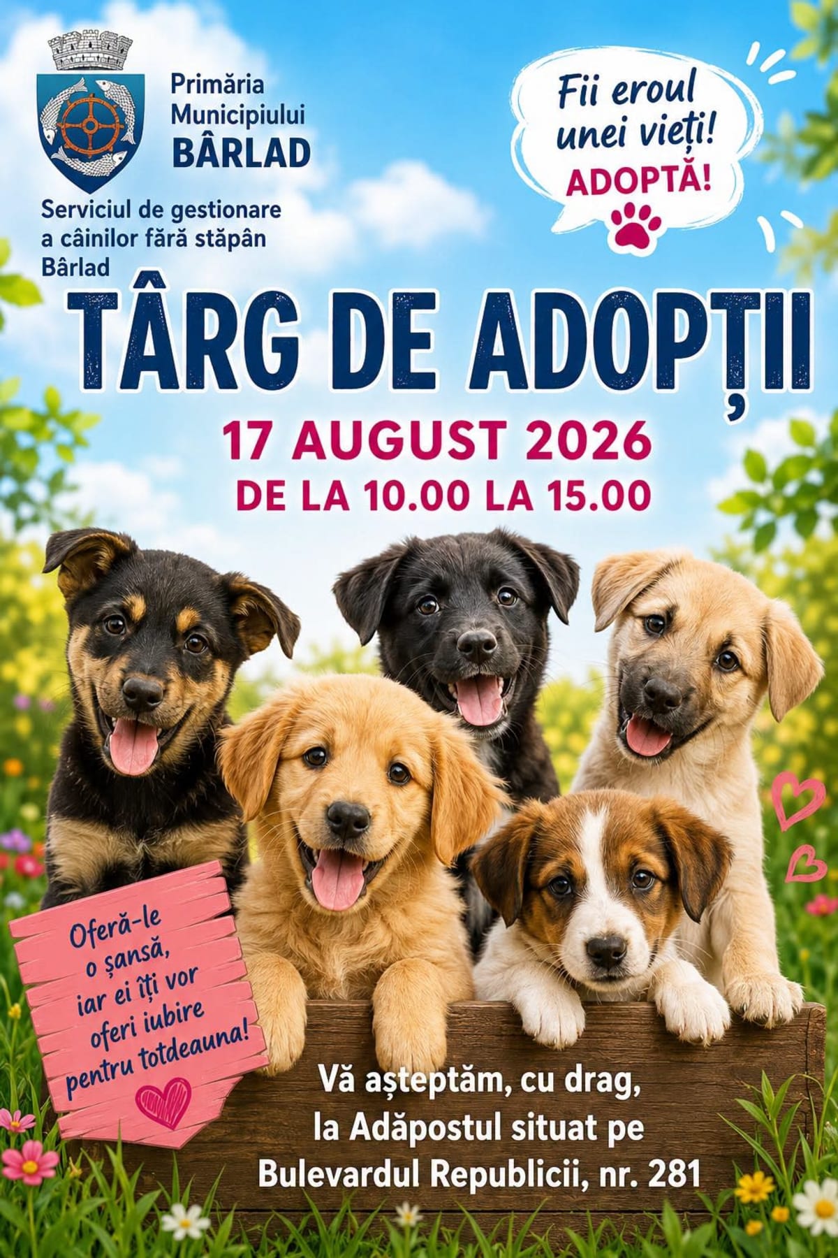 Câini de diferite vârste la adăpostul din Bârlad, pregătiți pentru adopție Câini de diferite vârste la adăpostul din Bârlad, pregătiți pentru adopție