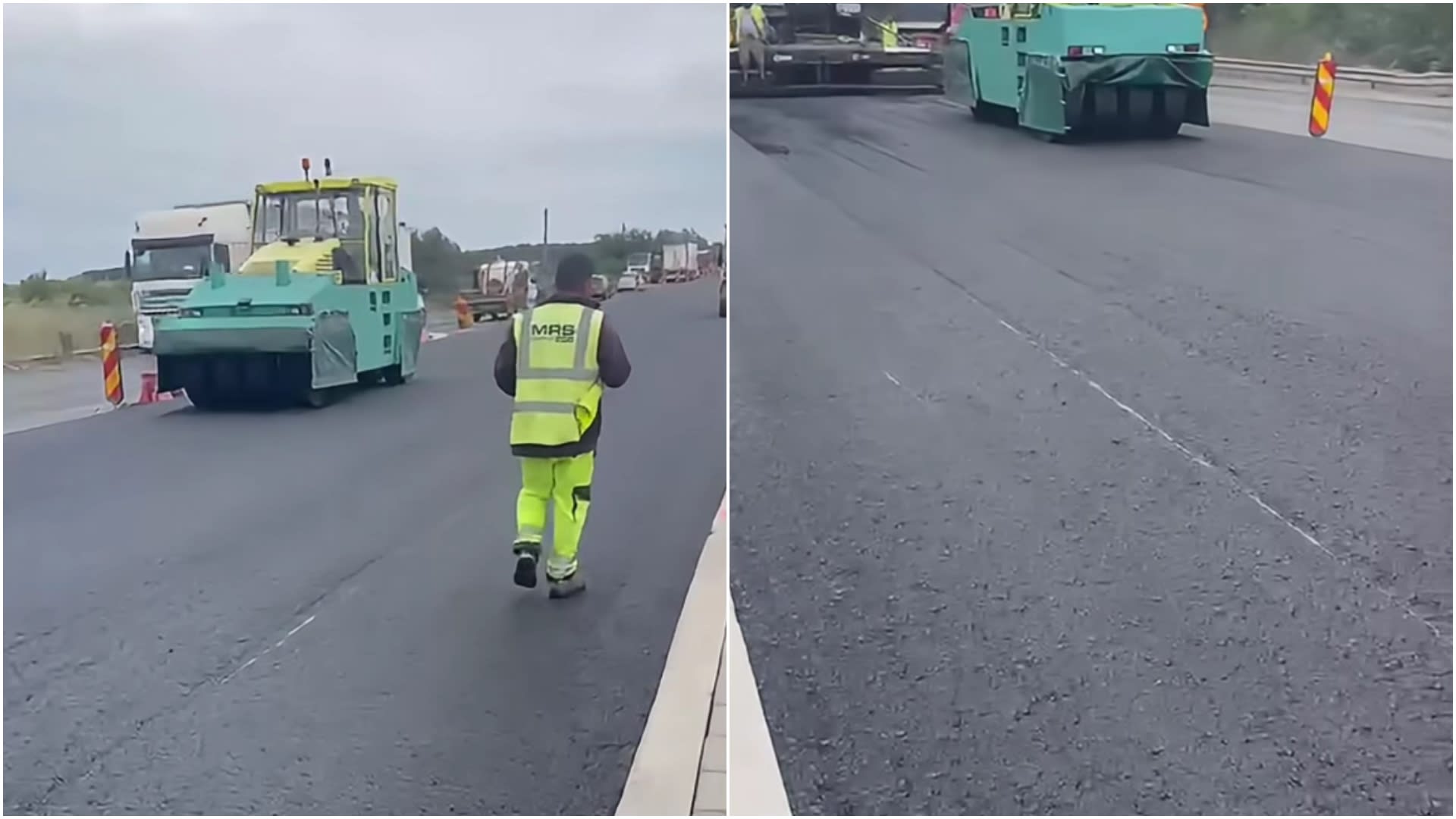 Lucrări de asfaltare pe Centura București, segmentul DN2-A2, Ilfov