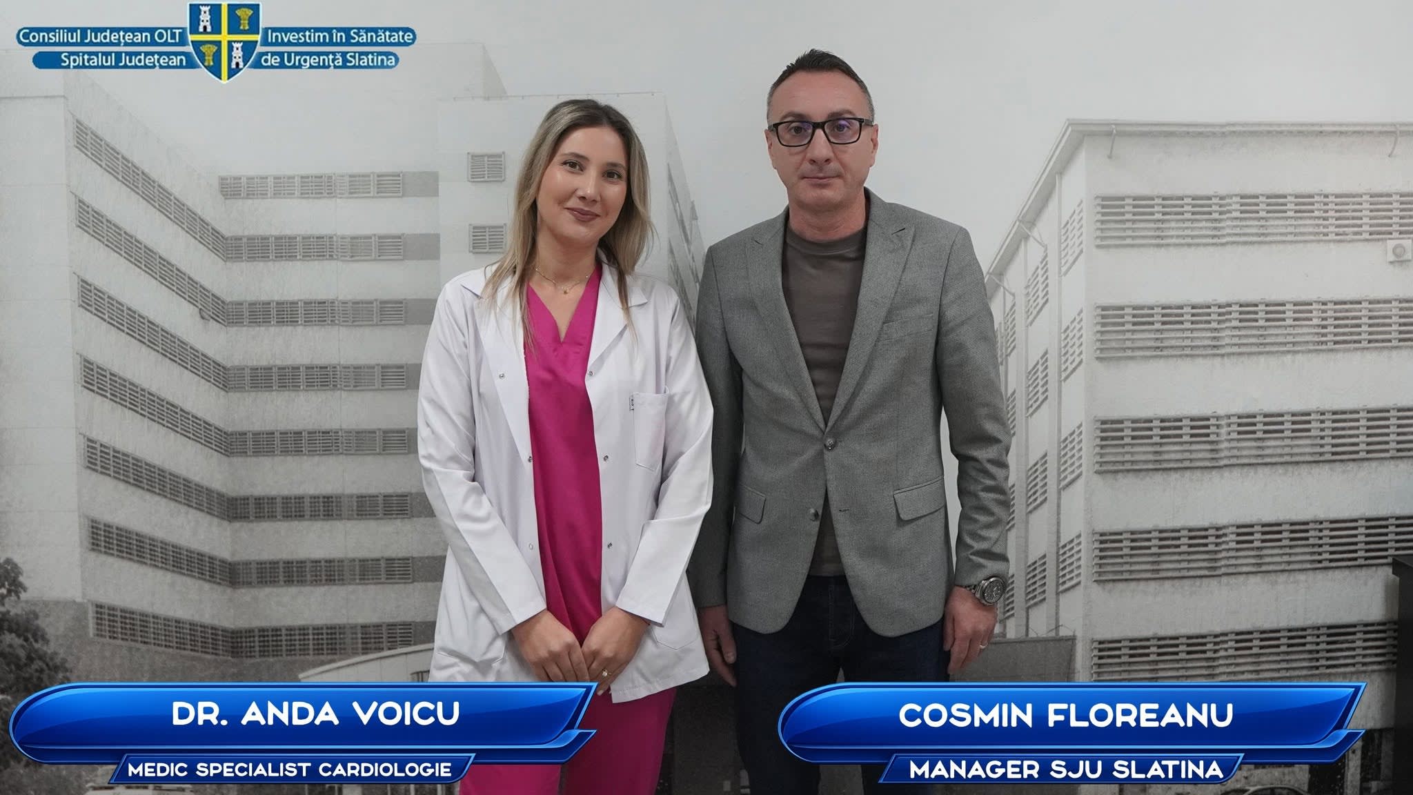 Dr. Anda Voicu, medic cardiolog în spitalul din Slatina