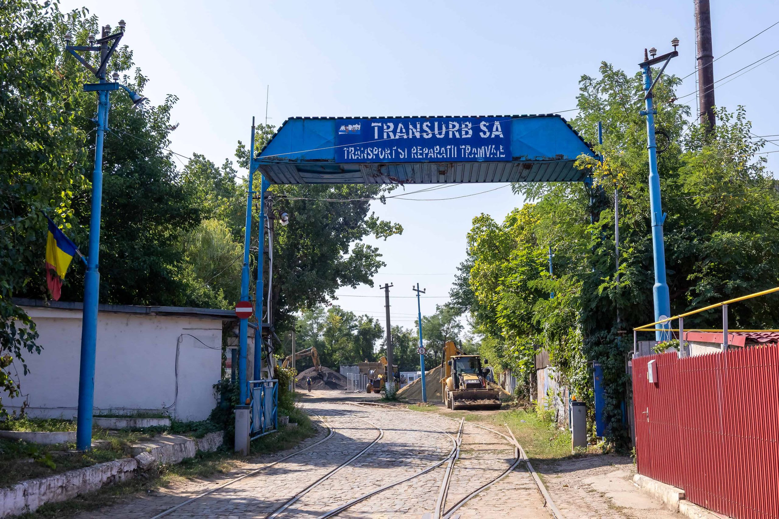 lucrări de modernizare depou tramvaie Galați, echipamente stație spălare