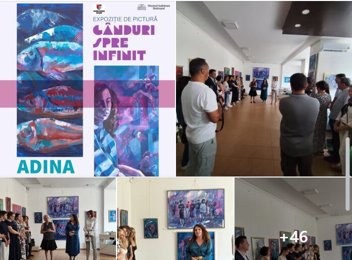 „Gânduri spre infinit” – un drum în culori, la prima expoziție personală a artistei Adina Strugariu „Gânduri spre infinit” – un drum în culori, la prima expoziție personală a artistei Adina Strugariu