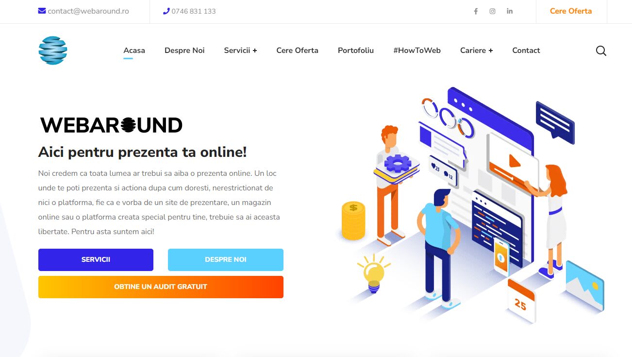 Webaround - Conectează-ți afacerea la succesul online! Webaround - Conectează-ți afacerea la succesul online!