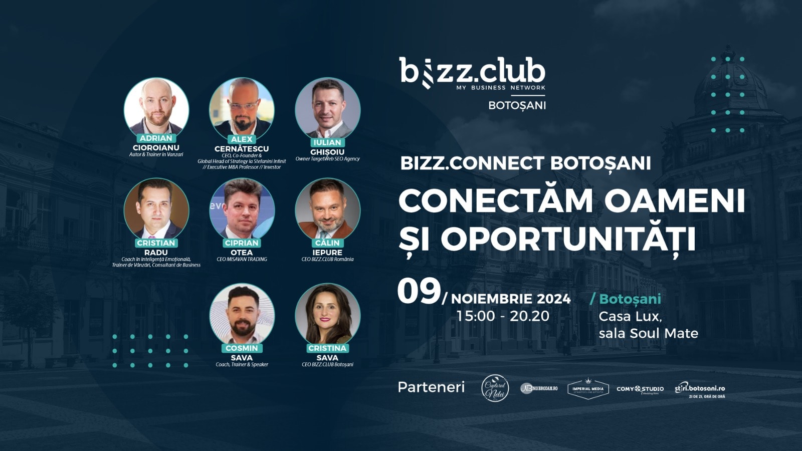 Nu rata BIZZ.CONNECT Botoșani – Inspirație și oportunități pentru antreprenori Nu rata BIZZ.CONNECT Botoșani – Inspirație și oportunități pentru antreprenori