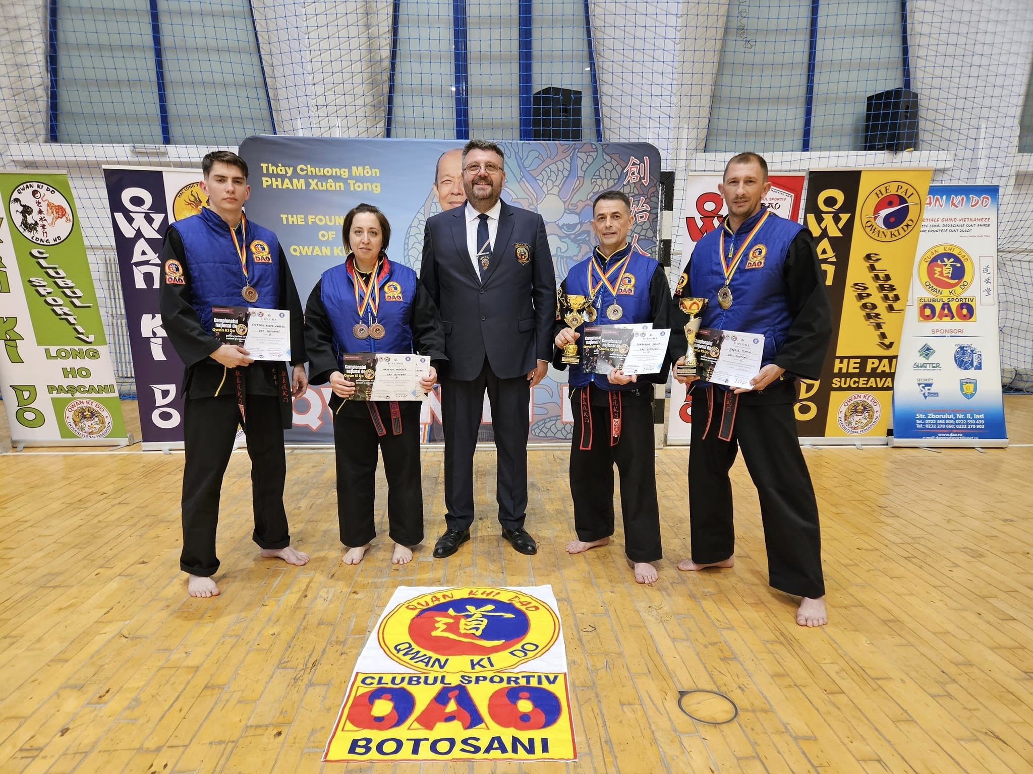 Clubul Sportiv DAO Botoșani-Qwankido strălucește la Campionatul Național de Seniori și Veterani din Bacău