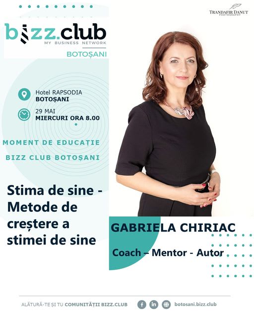 BIZZ CLUB Botoșani Se Pregătește pentru o intâlnire memorabilă cu Gabriela Chiriac la Hotel Rapsodia BIZZ CLUB Botoșani Se Pregătește pentru o intâlnire memorabilă cu Gabriela Chiriac la Hotel Rapsodia