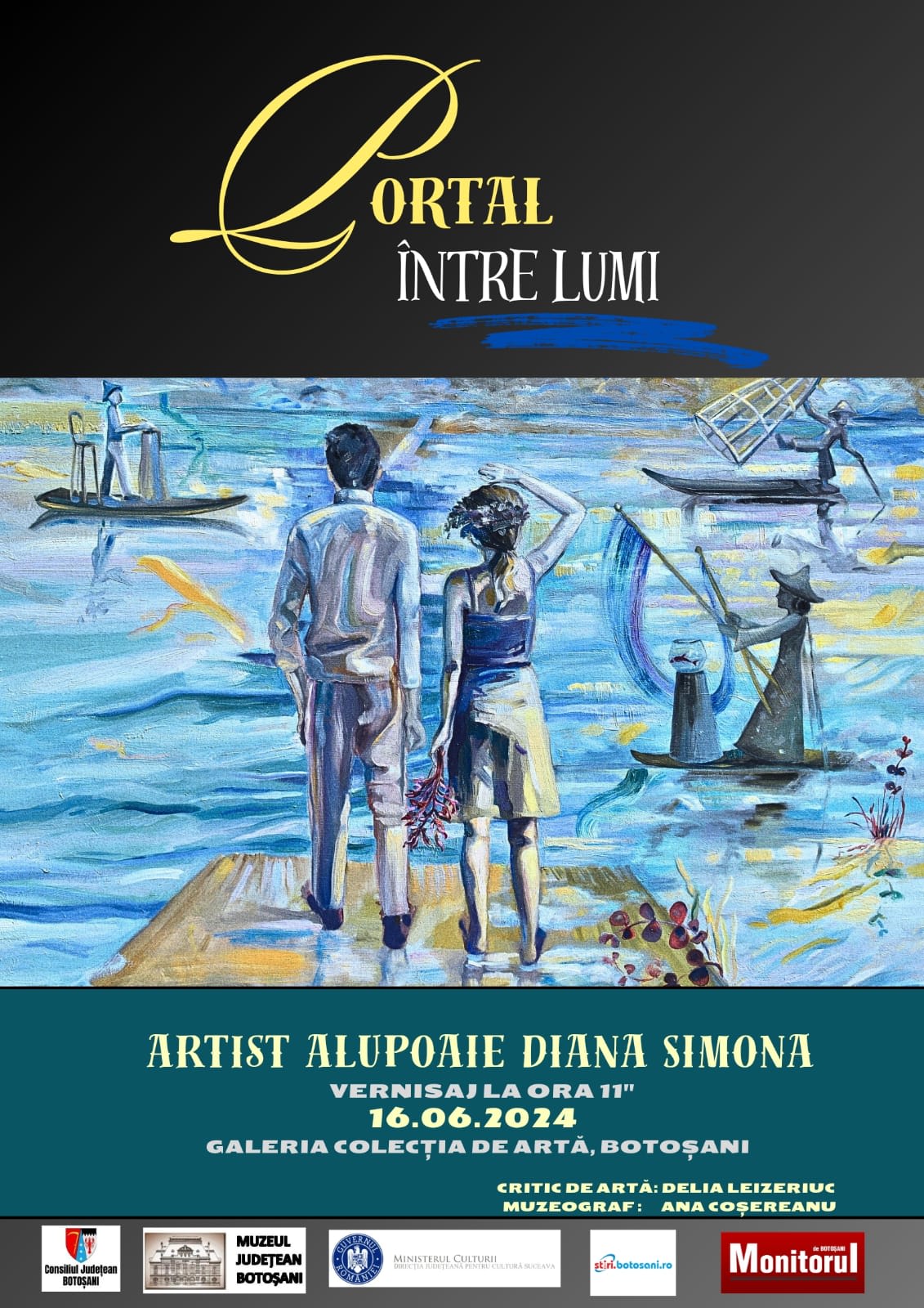 Vernisajul Expoziției "Portal între Lumi": O Călătorie vizuală prin imaginație - Diana Simona Alupoaie Vernisajul Expoziției "Portal între Lumi": O Călătorie vizuală prin imaginație - Diana Simona Alupoaie