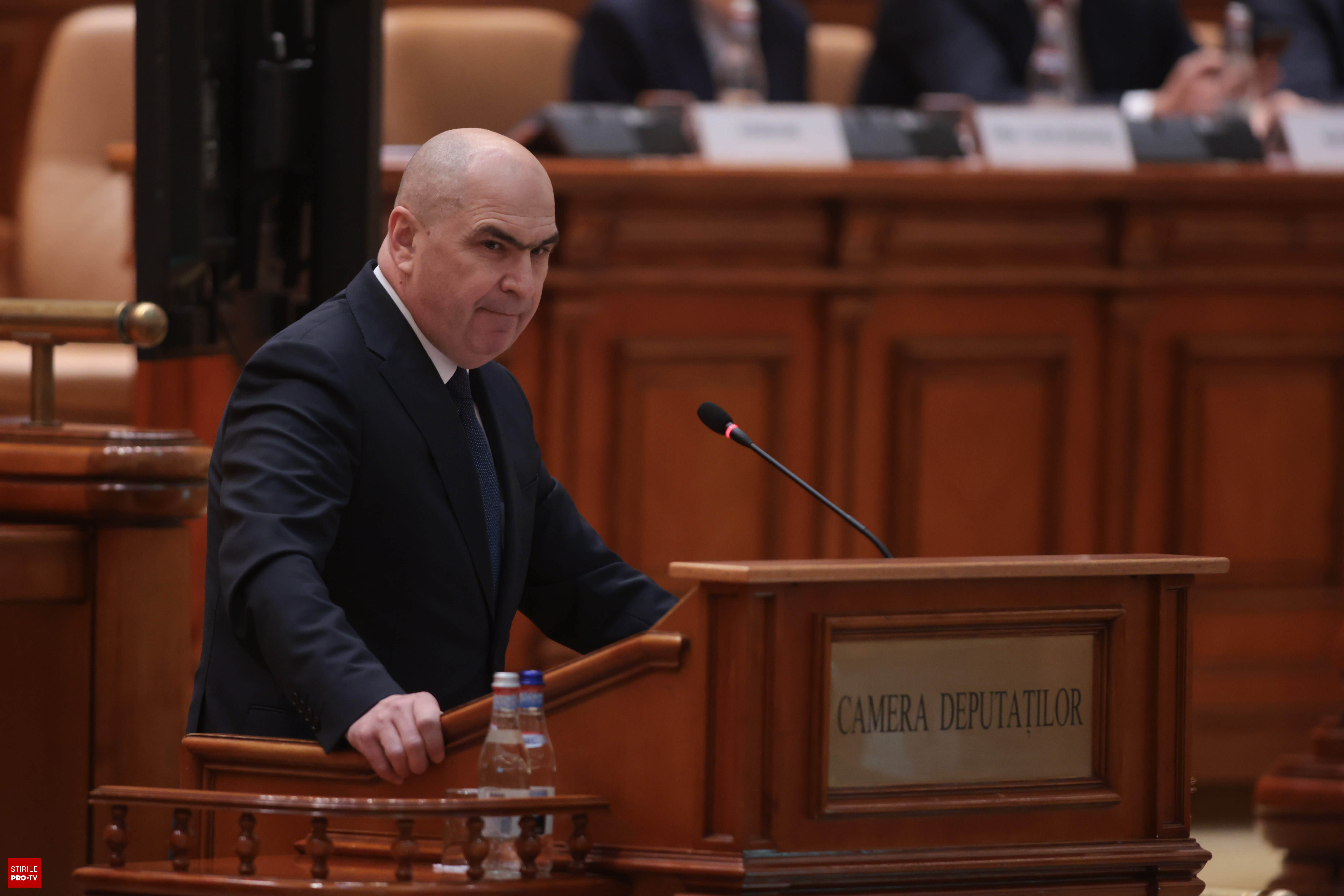 Ilie Bolojan în timpul declarațiilor despre fondurile UE Ilie Bolojan în timpul declarațiilor despre fondurile UE