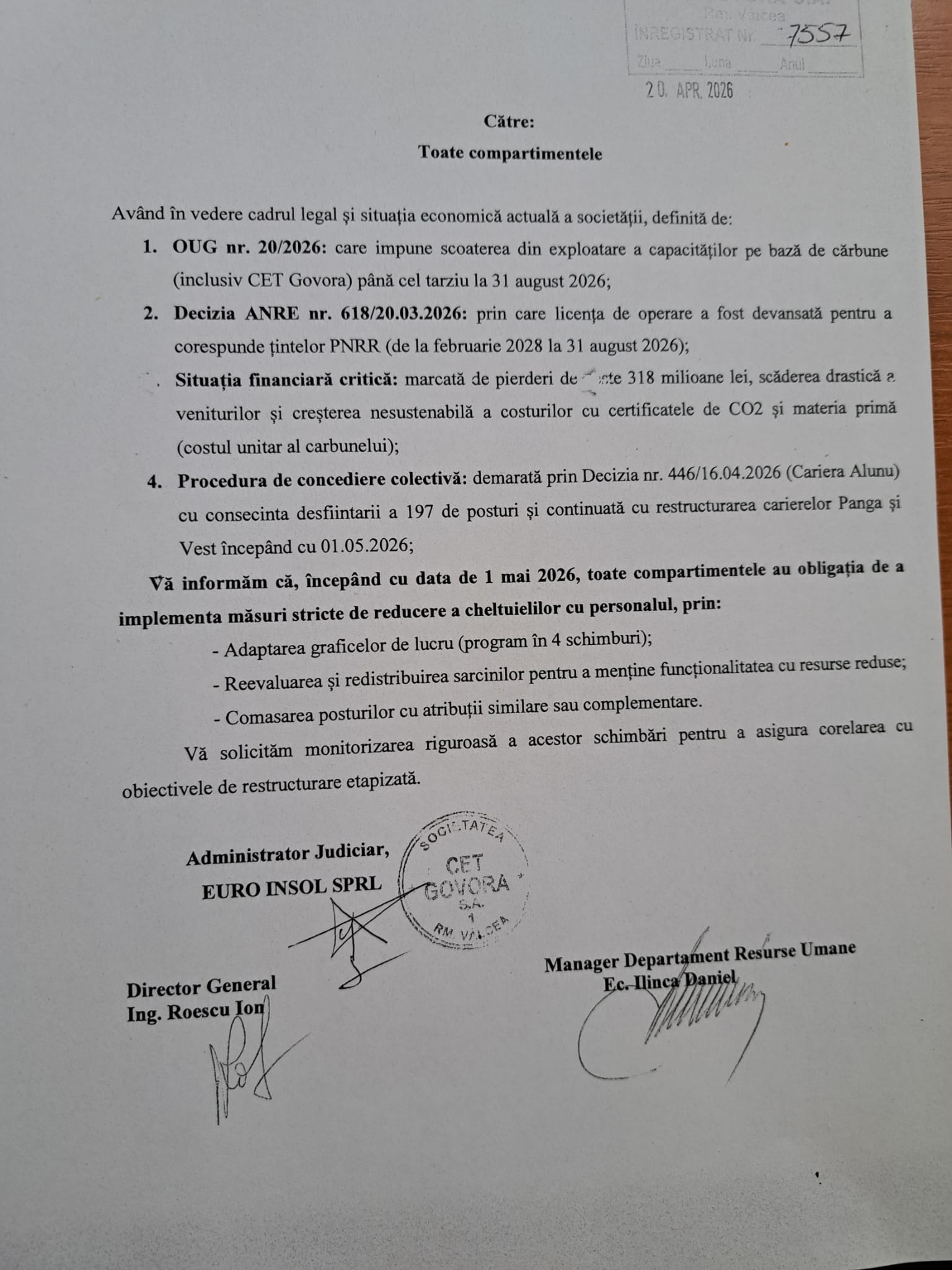 Masacru social la CET Govora: sute de concedieri și întrebări fără răspuns