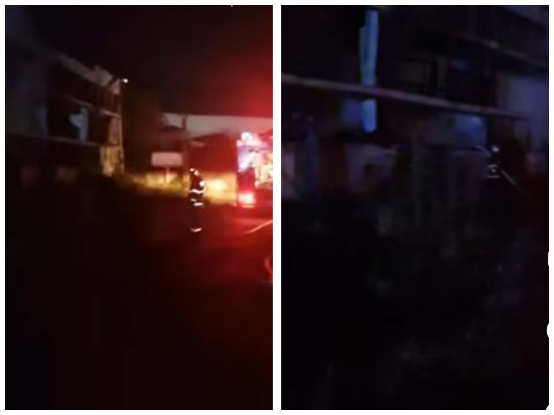 Incendiu lângă Platforma Chimică Râureni: flăcări într-o hală dezafectată, fără victime