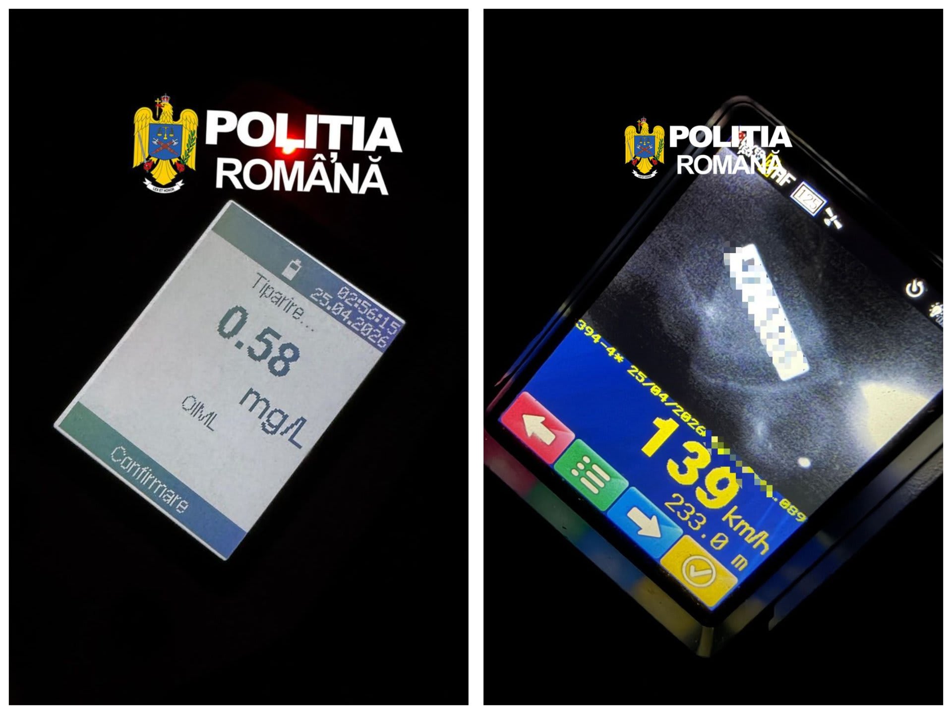 Inconștiență pe DN7, la Călimănești: 139 km/h și alcool la volan, combinația care putea ucide