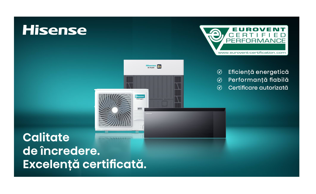Soluții HVAC Hisense cu certificare Eurovent Soluții HVAC Hisense cu certificare Eurovent