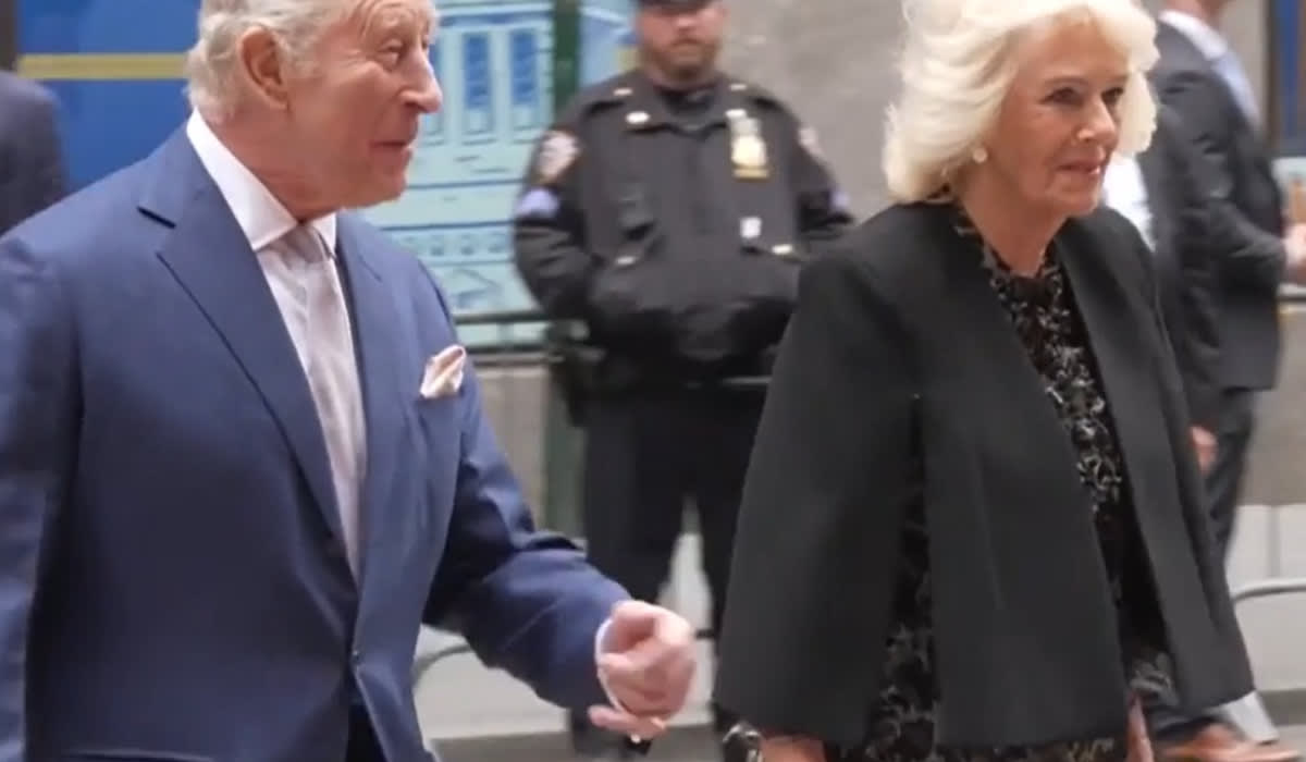 Regele Charles și Regina Camilla la gală caritabilă la Christie's, înconjurați de celebrități și agenți de securitate Regele Charles și Regina Camilla la gală caritabilă la Christie's, înconjurați de celebrități și agenți de securitate