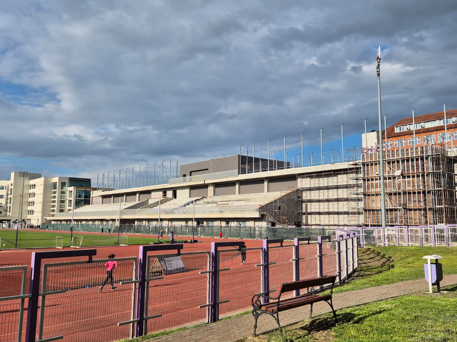 Construirea noii tribune la stadionul Știința din Timișoara