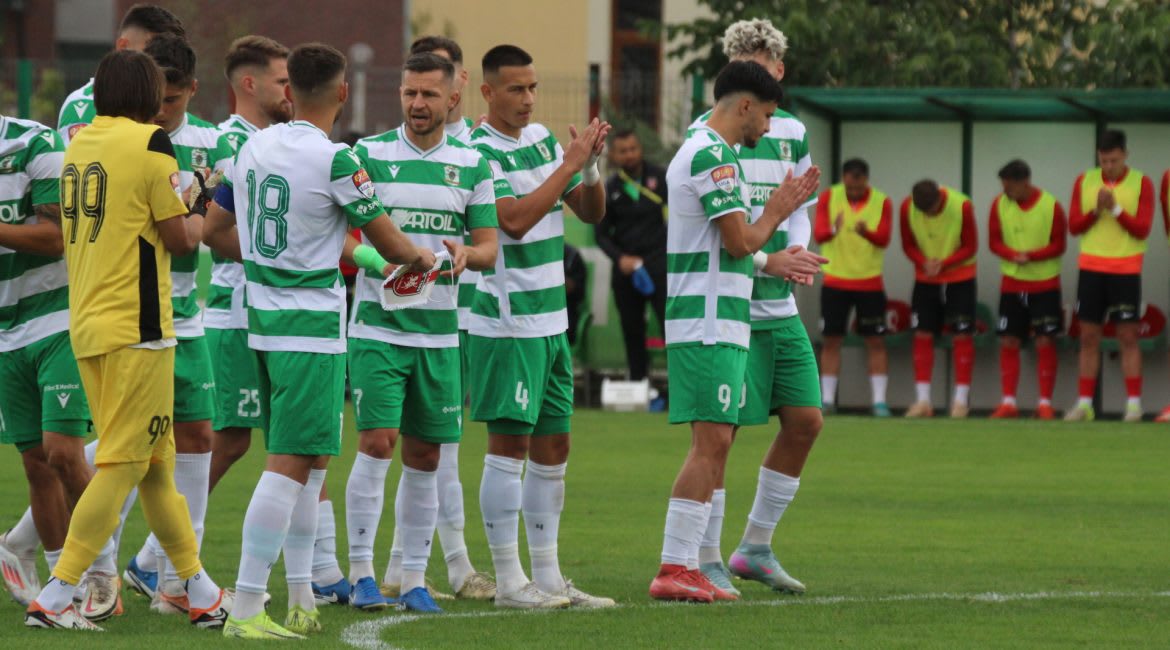 Fotografie cu echipa CSC Dumbrăvița în pregătiri pentru meciul decisiv Fotografie cu echipa CSC Dumbrăvița în pregătiri pentru meciul decisiv