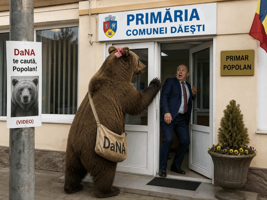 Ursoaica DaNA îl caută pe primarul Popolan în Dăești, scena hilară a județului Vâlcea