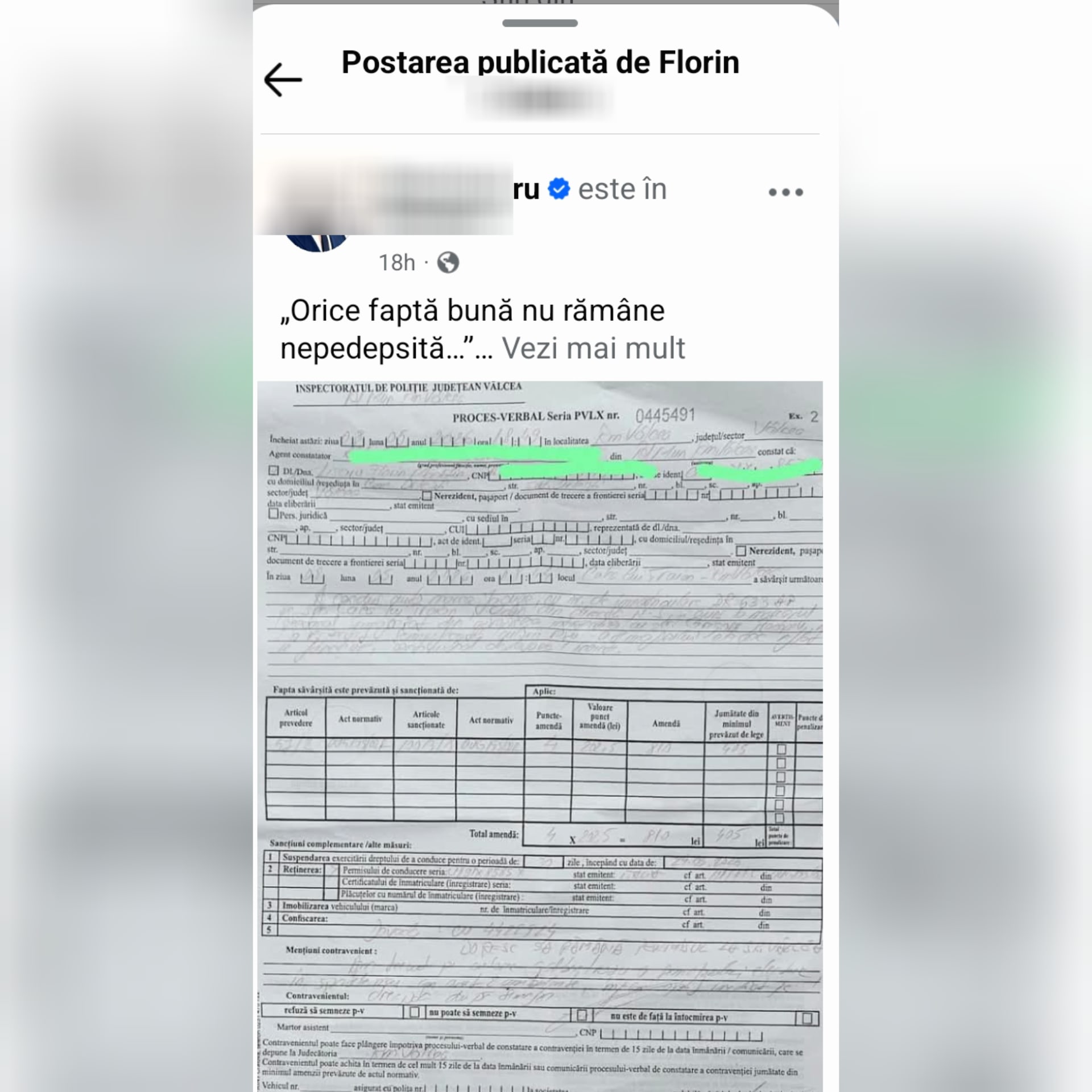 Poliția din Vâlcea: Trecerea pe roșu a unui șofer, posibilă evitabilă în condiții legale