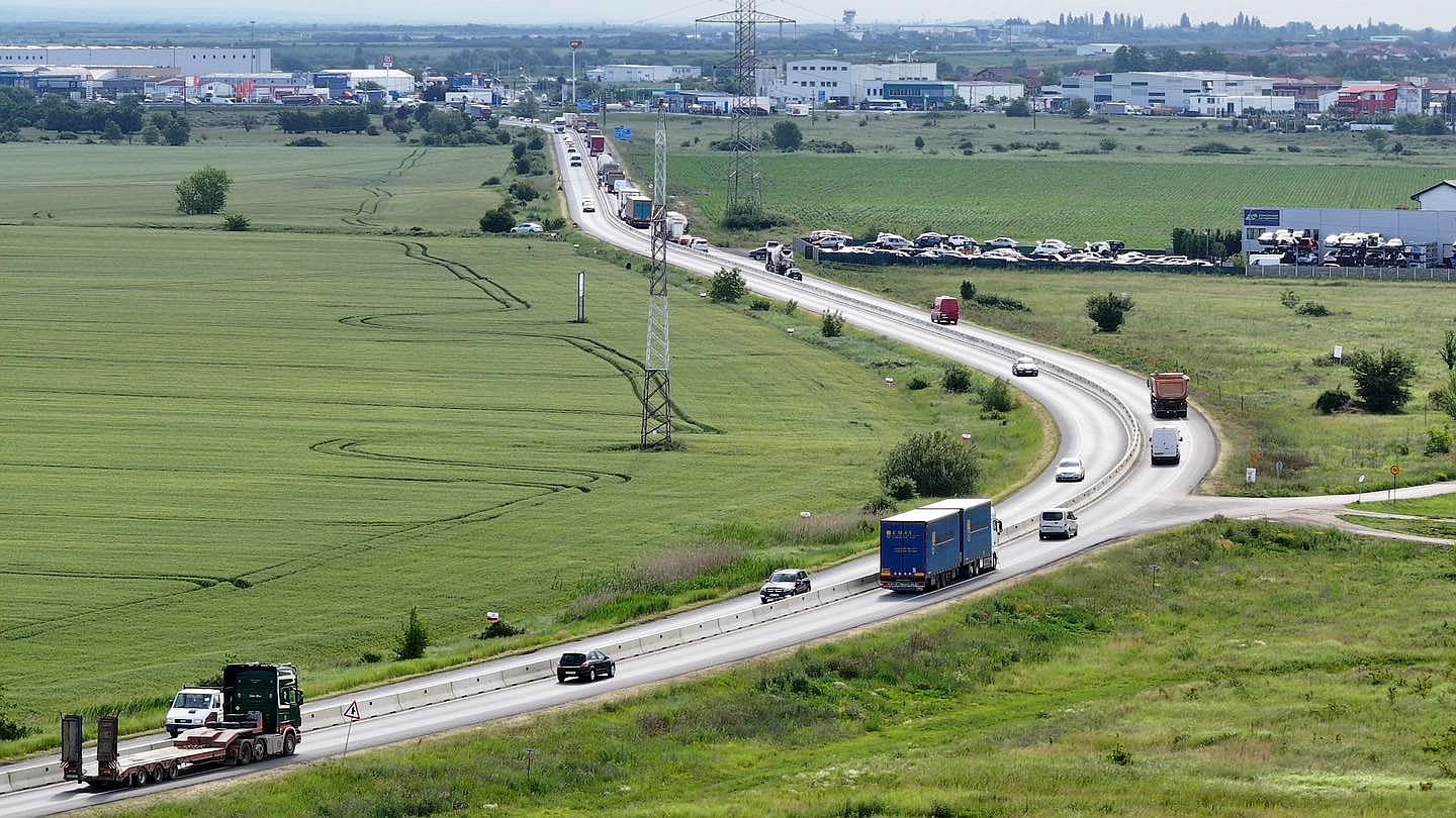 Lucrări de construcție la varianta de ocolire vest a Timișoarei
