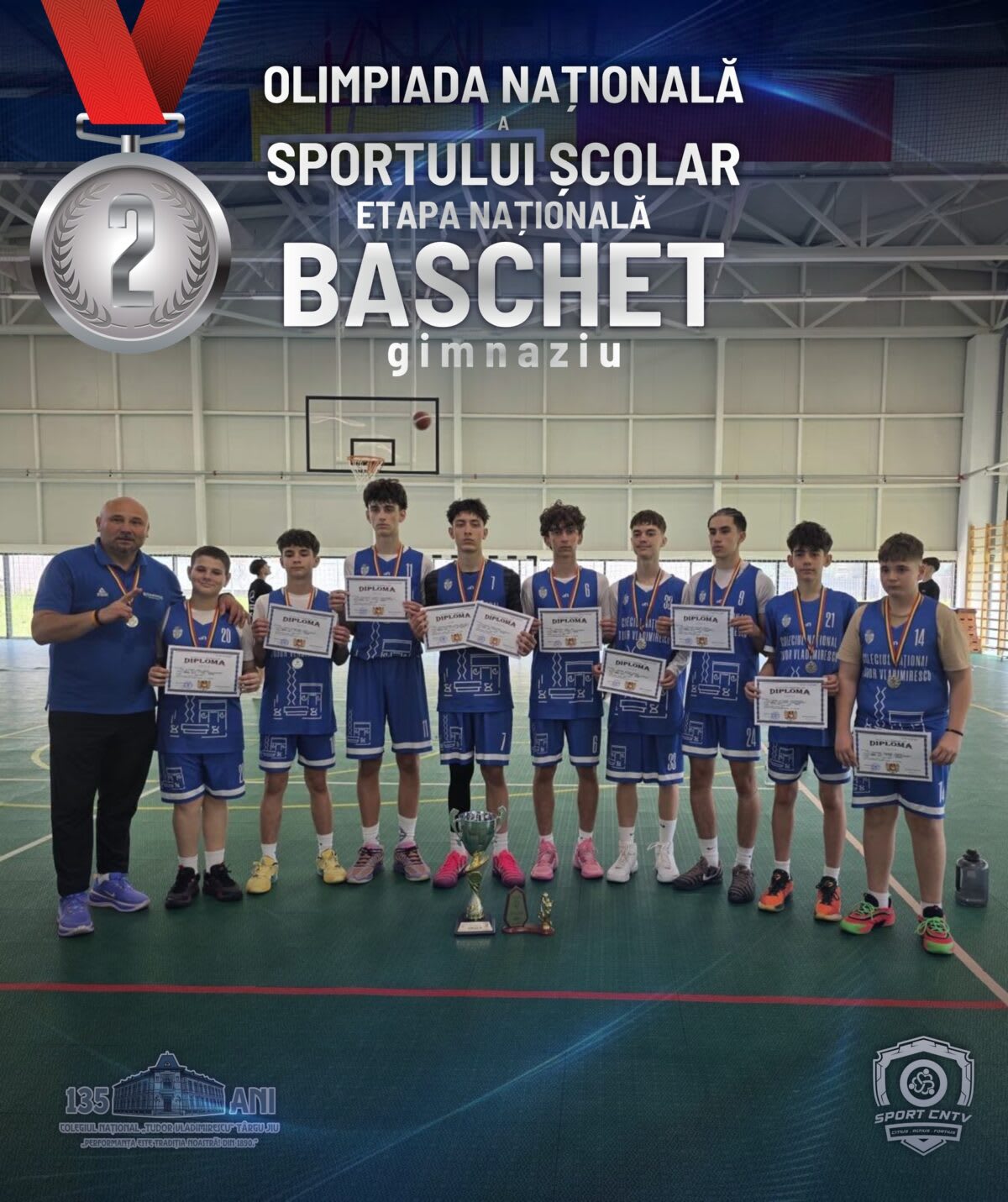 Elevi din Târgu Jiu jucând baschet în sala de sport Elevi din Târgu Jiu jucând baschet în sala de sport