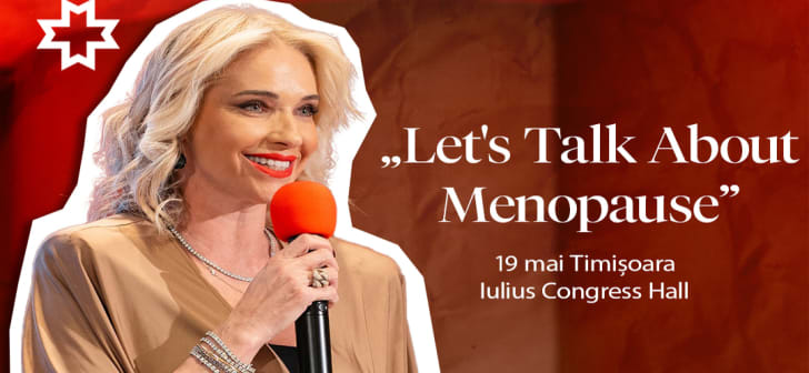 Femeie discutând cu specialistul despre menopauză la eveniment în Timișoara