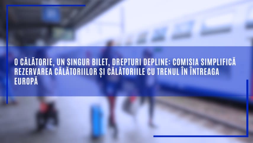 Platformă de rezervare bilete tren în Europa